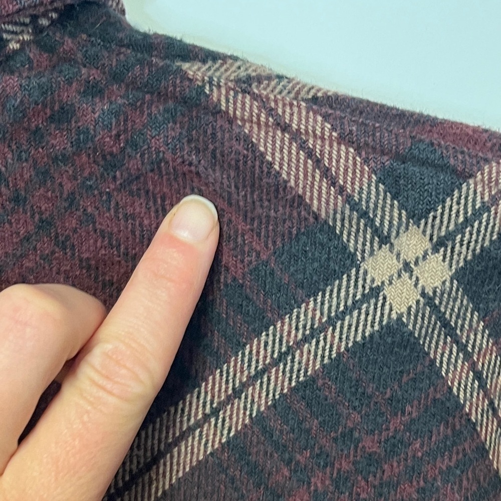 Moose Creek Plaid Flannel Pearl Snap Shirt, sz M - Picture 6 of 9